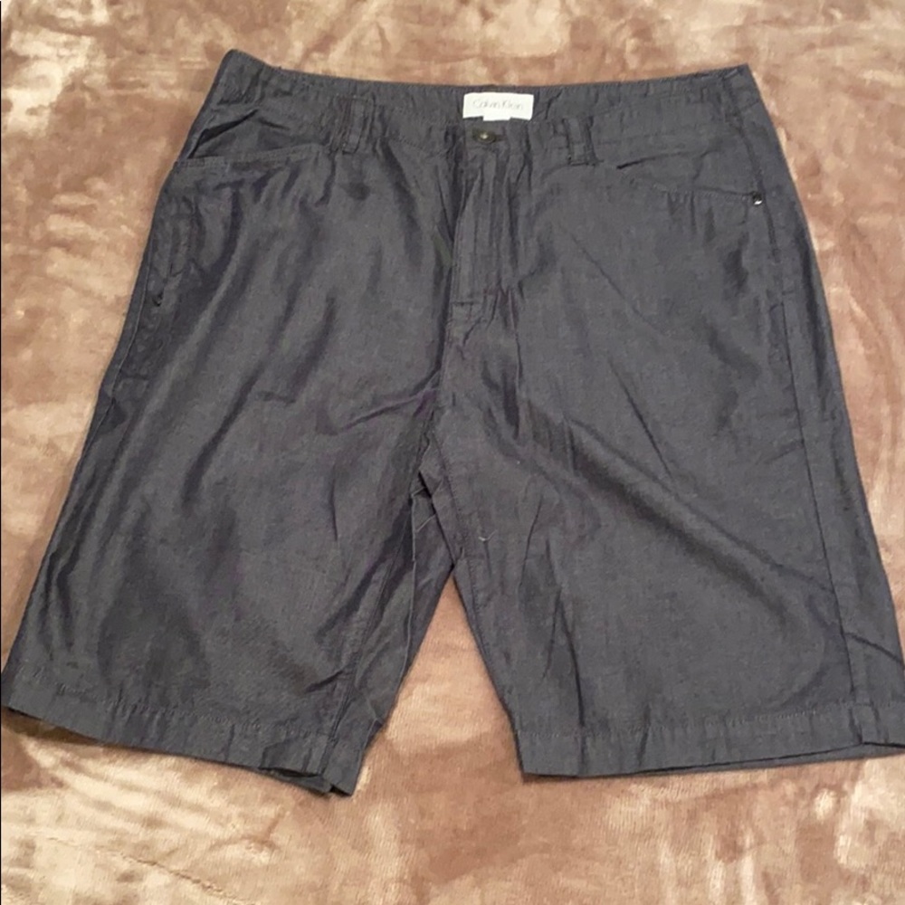 Calvin Klein Black Heathered Casual Shorts